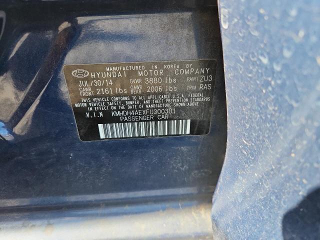 2015 HYUNDAI ELANTRA SE KMHDH4AEXFU300301