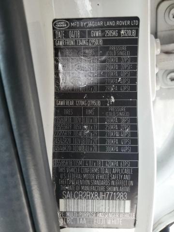 2018 LAND ROVER DISCOVERY SPORT HSE - SALCR2RX8JH771283