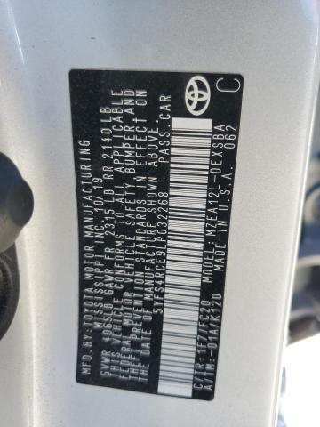 2020 TOYOTA COROLLA SE 5YFS4RCE9LP032268