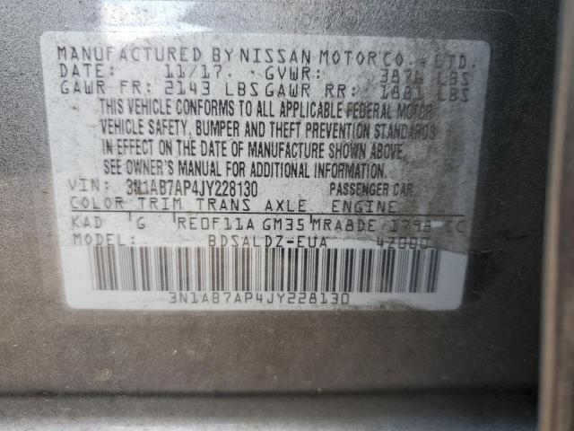 2018 NISSAN SENTRA S - 3N1AB7AP4JY228130