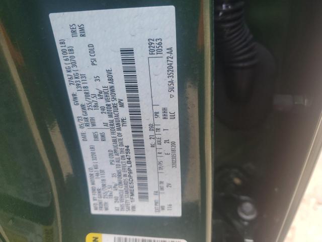 2023 FORD BRONCO BAS 1FMEE5DP9PLB47594
