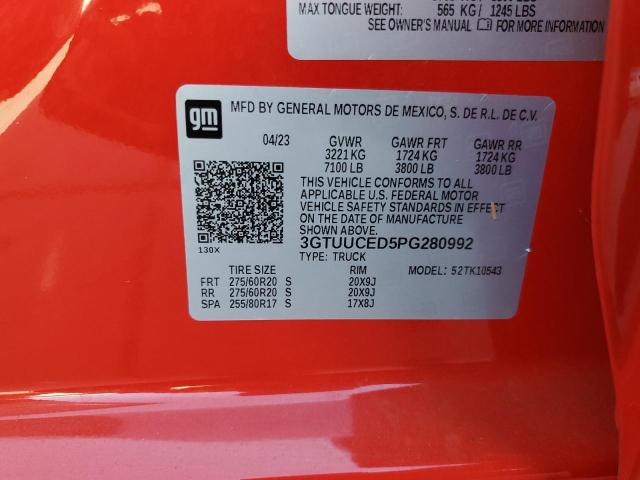 2023 GMC SIERRA K15 3GTUUCED5PG280992