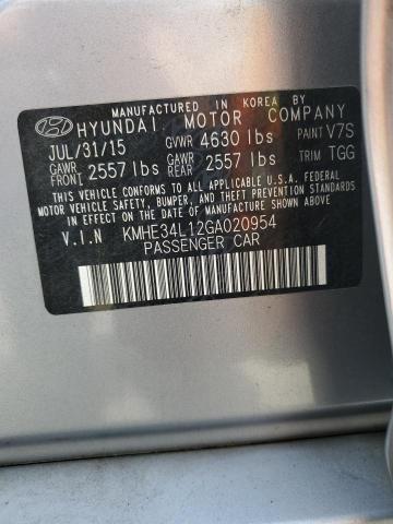 2016 HYUNDAI SONATA HYBRID KMHE34L12GA020954