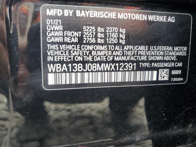 2021 BMW 530 XI WBA13BJ08MWX12391