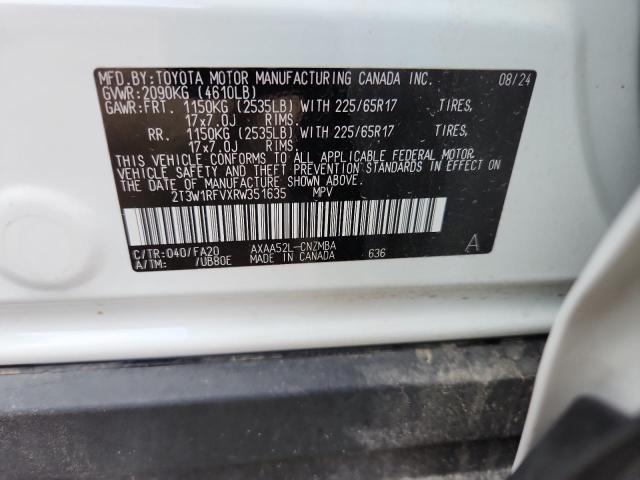 2024 TOYOTA RAV4 XLE 2T3W1RFVXRW351635