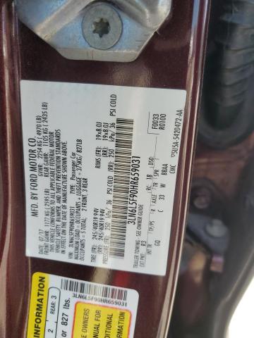 2017 LINCOLN MKZ RESERV - 3LN6L5F90HR659031