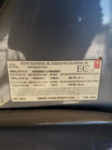 2013 TESLA MODEL S - 5YJSA1DP8DFP24965
