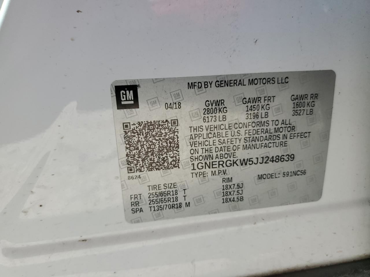 CHEVROLET TRAVERSE LT