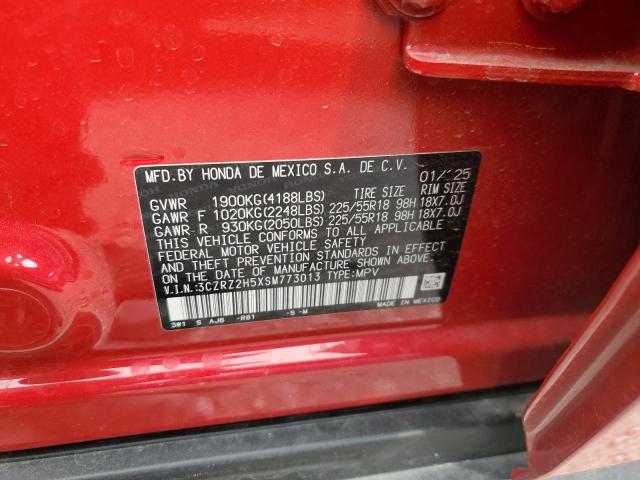 2025 HONDA HR-V SPORT 3CZRZ2H5XSM773013