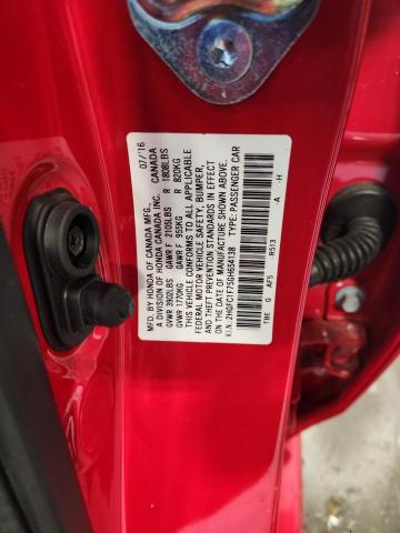 2016 HONDA CIVIC EXL 2HGFC1F75GH654138
