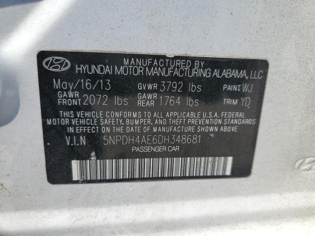 2013 HYUNDAI ELANTRA GL - 5NPDH4AE6DH348681