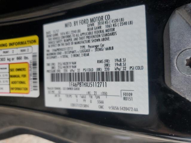 2018 FORD MUSTANG 1FA6P8THXJ5112711