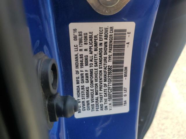 2016 HONDA CIVIC EX 19XFC2F71GE239382