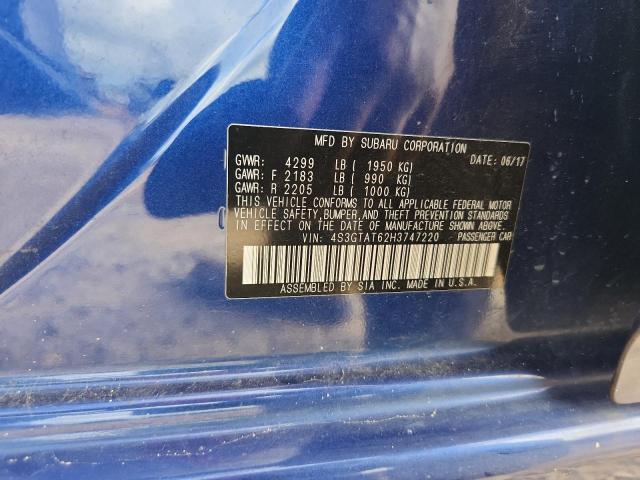 2017 SUBARU IMPREZA LI 4S3GTAT62H3747220