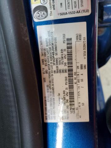 2019 FORD FIESTA SE - 3FADP4BJ0KM126570