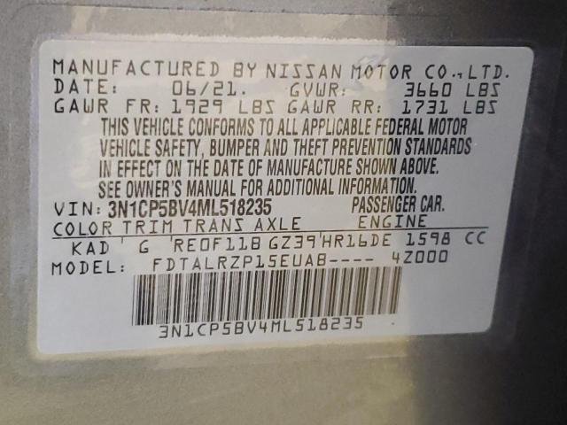 2021 NISSAN KICKS S #3279513252