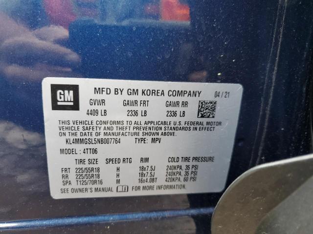2022 BUICK ENCORE GX KL4MMGSL5NB007764