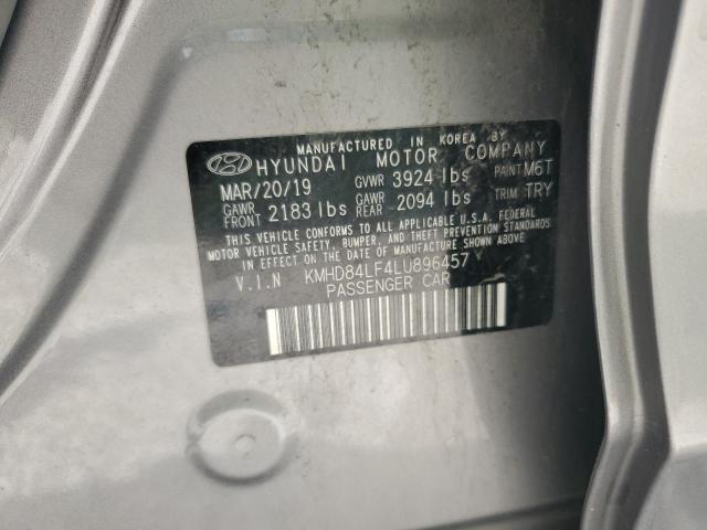 2020 HYUNDAI ELANTRA SEL KMHD84LF4LU896457