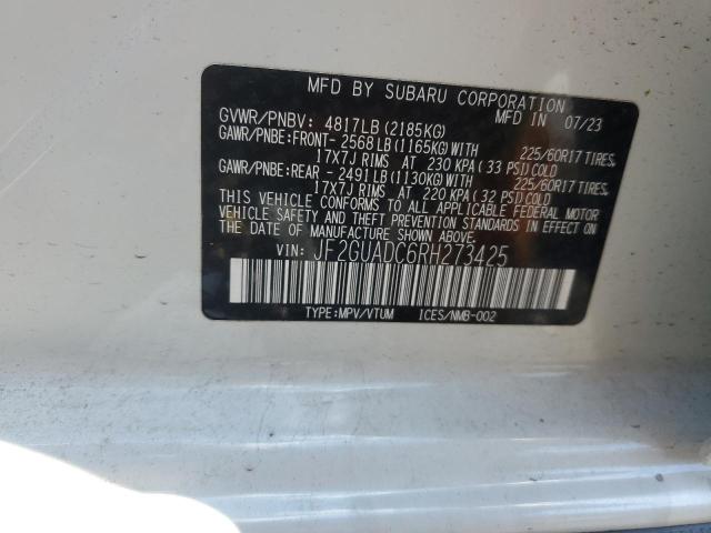 2024 SUBARU CROSSTREK JF2GUADC6RH273425