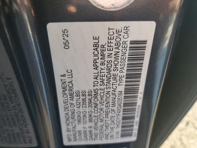 2025 HONDA ACCORD SE 1HGCY1F4XSA035164