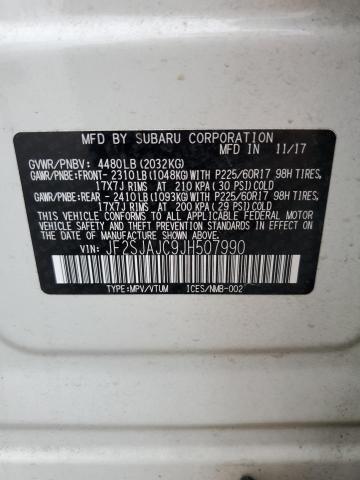2018 SUBARU FORESTER 2 JF2SJAJC9JH507990