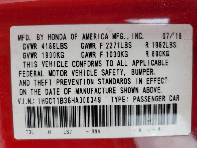 2017 HONDA ACCORD LX- 1HGCT1B36HA000349