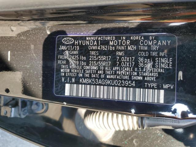 2019 HYUNDAI KONA ULTIMATE KM8K53AG9KU023954
