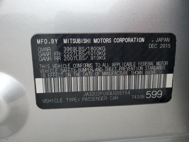 2016 MITSUBISHI LANCER ES JA32U2FU0GU005154