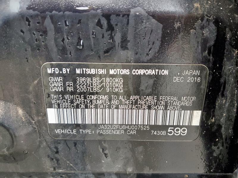 2017 MITSUBISHI LANCER ES JA32U2FU6HU007525