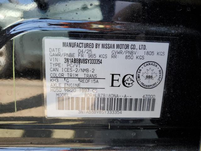 2025 NISSAN SENTRA S - 3N1AB8BV8SY333354