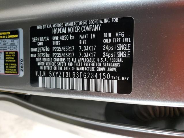 2015 HYUNDAI SANTA FE S - 5XYZT3LB3FG234150