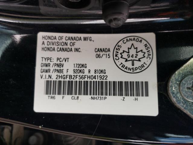 2015 HONDA CIVIC LX 2HGFB2F56FH041922
