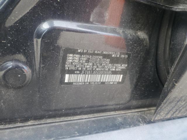 2016 SUBARU WRX LIMITE JF1VA1J65G8816585