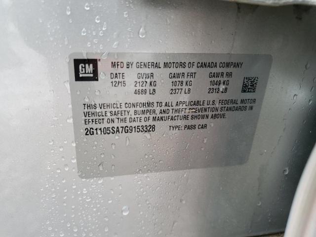 2016 CHEVROLET IMPALA LT - 2G1105SA7G9153328