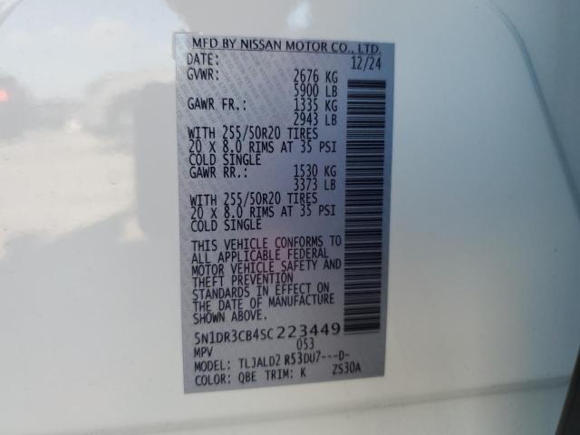2025 NISSAN PATHFINDER 5N1DR3CB4SC223449