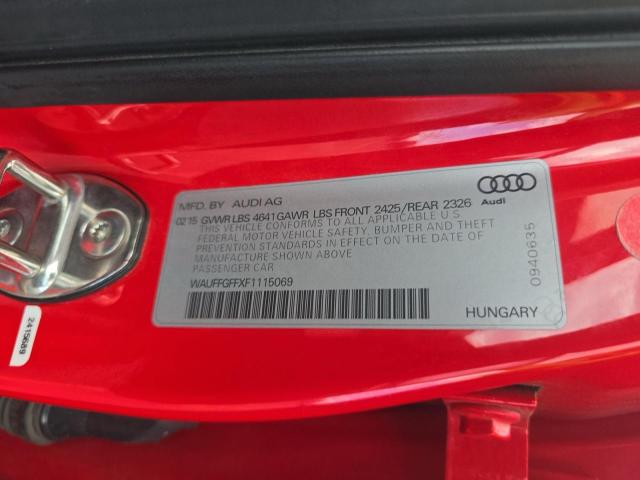 2015 AUDI S3 PRESTIGE WAUFFGFFXF1115069