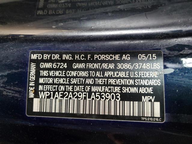 2015 PORSCHE CAYENNE SE WP1AE2A29FLA53903