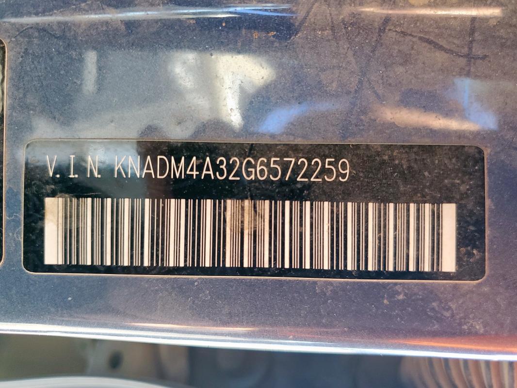2016 KIA RIO LX KNADM4A32G6572259