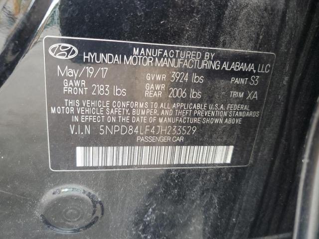 2018 HYUNDAI ELANTRA SEL 5NPD84LF4JH233529