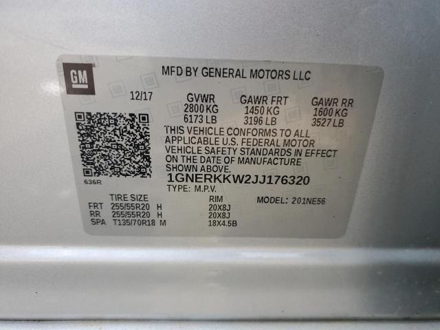2018 CHEVROLET TRAVERSE P - 1GNERKKW2JJ176320