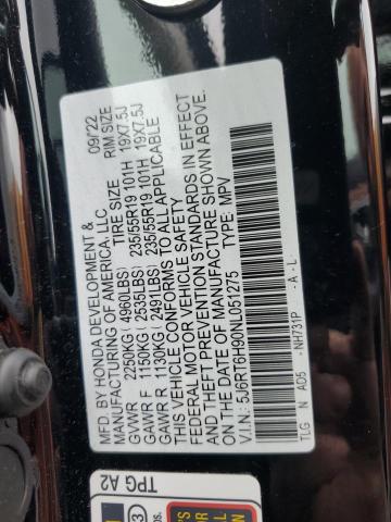 2022 HONDA CR-V TOURI 5J6RT6H90NL051275