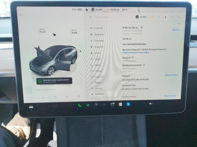 2023 TESLA MODEL Y 7SAYGDEE5PF601686