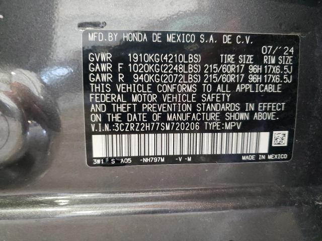 2025 HONDA HR-V EXL 3CZRZ2H77SM720206