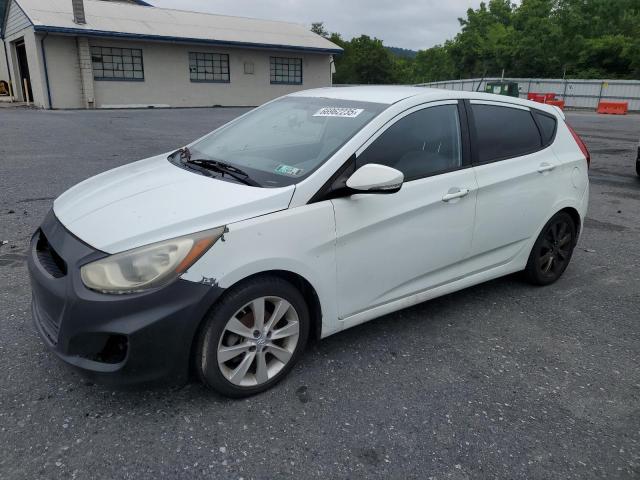 HYUNDAI ACCENT GLS 2013 white  gas KMHCU5AE6DU111462 photo #1