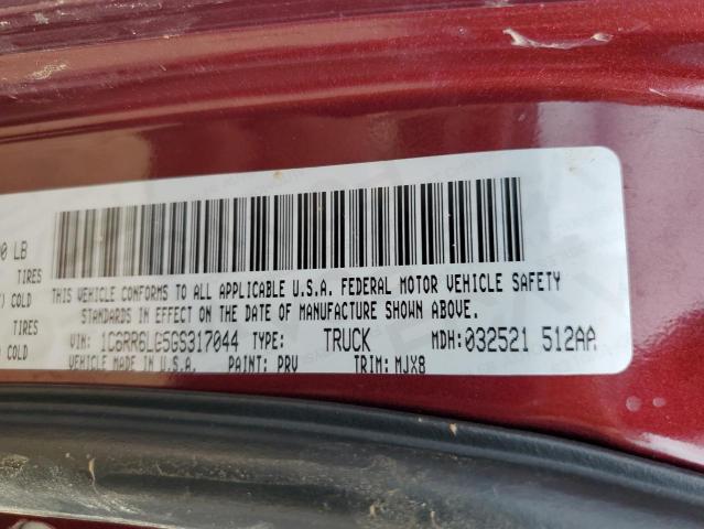 2016 RAM 1500 SLT 1C6RR6LG5GS317044