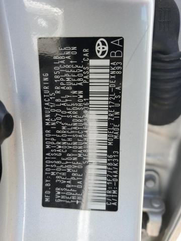 2015 TOYOTA COROLLA L 5YFBURHE4FP269361