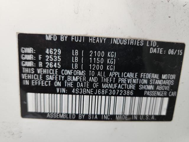 2015 SUBARU LEGACY 3.6 4S3BNEJ68F3072386