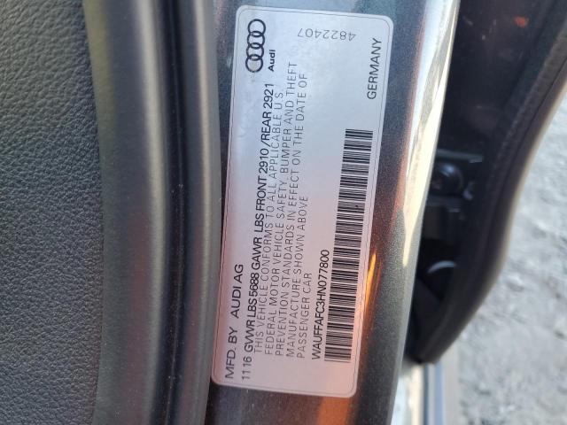 2017 AUDI S6 PREMIUM WAUFFAFC3HN077800
