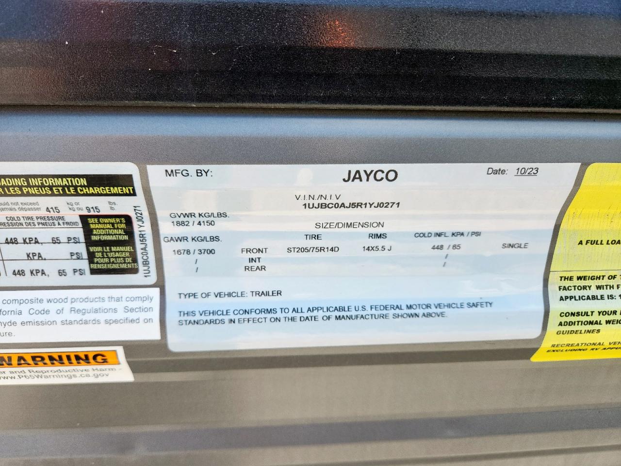 Lot #3275570803 2024 JAYCO JAY FLIGHT SLX