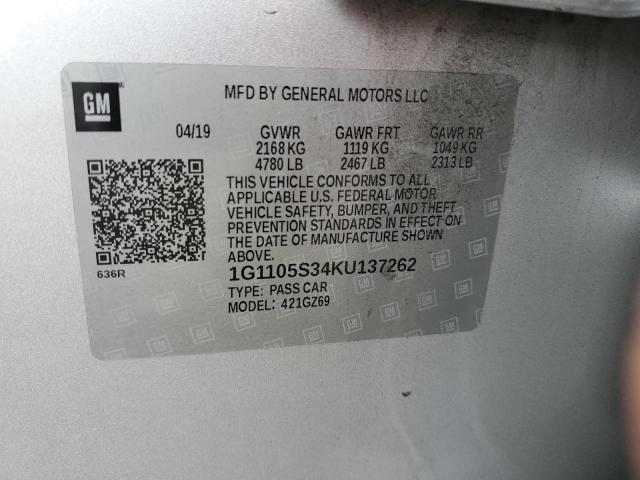 2019 CHEVROLET IMPALA PREMIER #3284749544